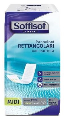SOFFISOF CLASSIC PANNOLONE RETTANGOLARE CON BARRIERA 30 PEZZI - farmanauta.it