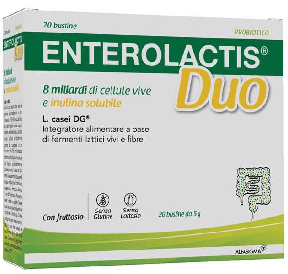 ENTEROLACTIS DUO INULINA 20 BUSTINE 5 G - farmanauta.it