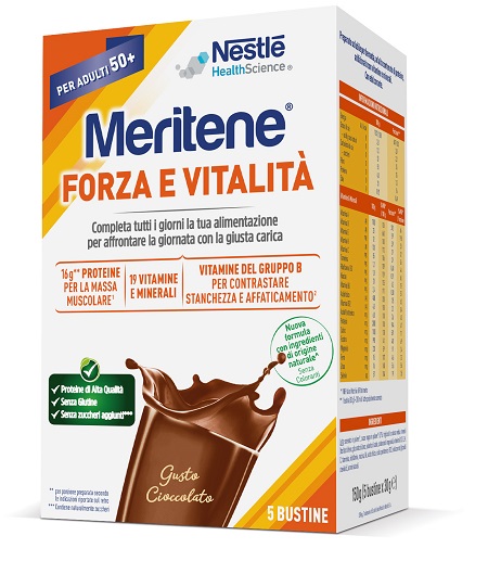 MERITENE FORZA E VITALITA' CIOCCOLATO 5 BUSTINE DA 30 G - farmanauta.it