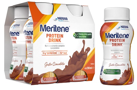 MERITENE DRINK CIOCCOLATO 4 PEZZI DA 200 ML - farmanauta.it