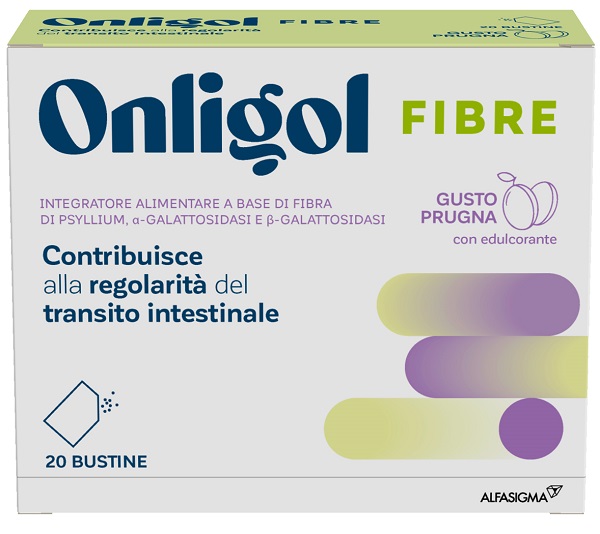 ONLIGOL FIBRE PRUGNA 20 BUSTINE - farmanauta.it