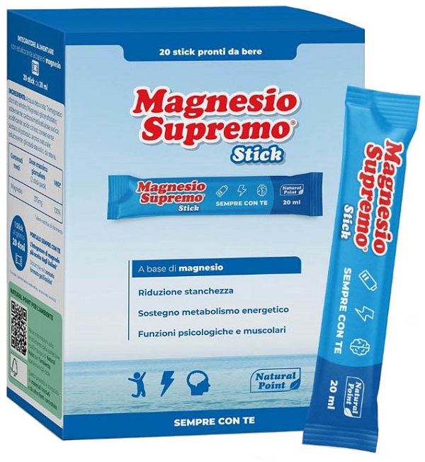 MAGNESIO SUPREMO 20 STICK DA 20 ML - farmanauta.it