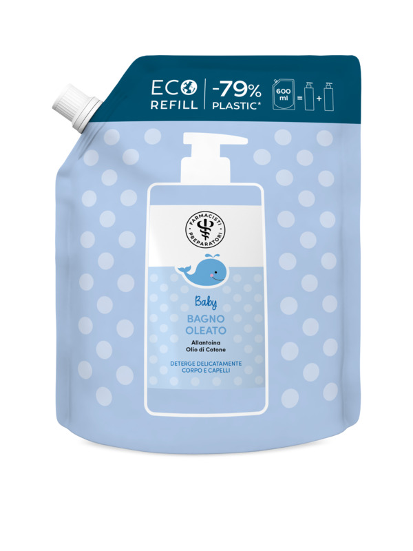 LFP BABY BAGNO OLEATO ECO REFILL 600 ML - farmanauta.it